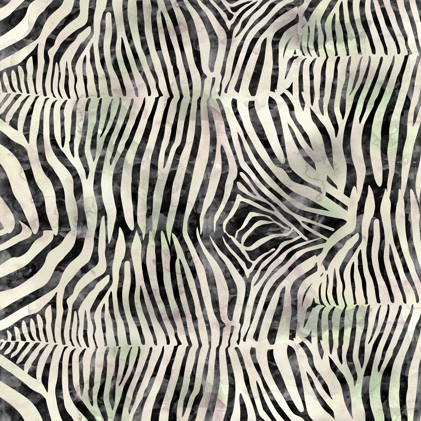 Watercolor Zebra Stripes — white Apple Watch skin