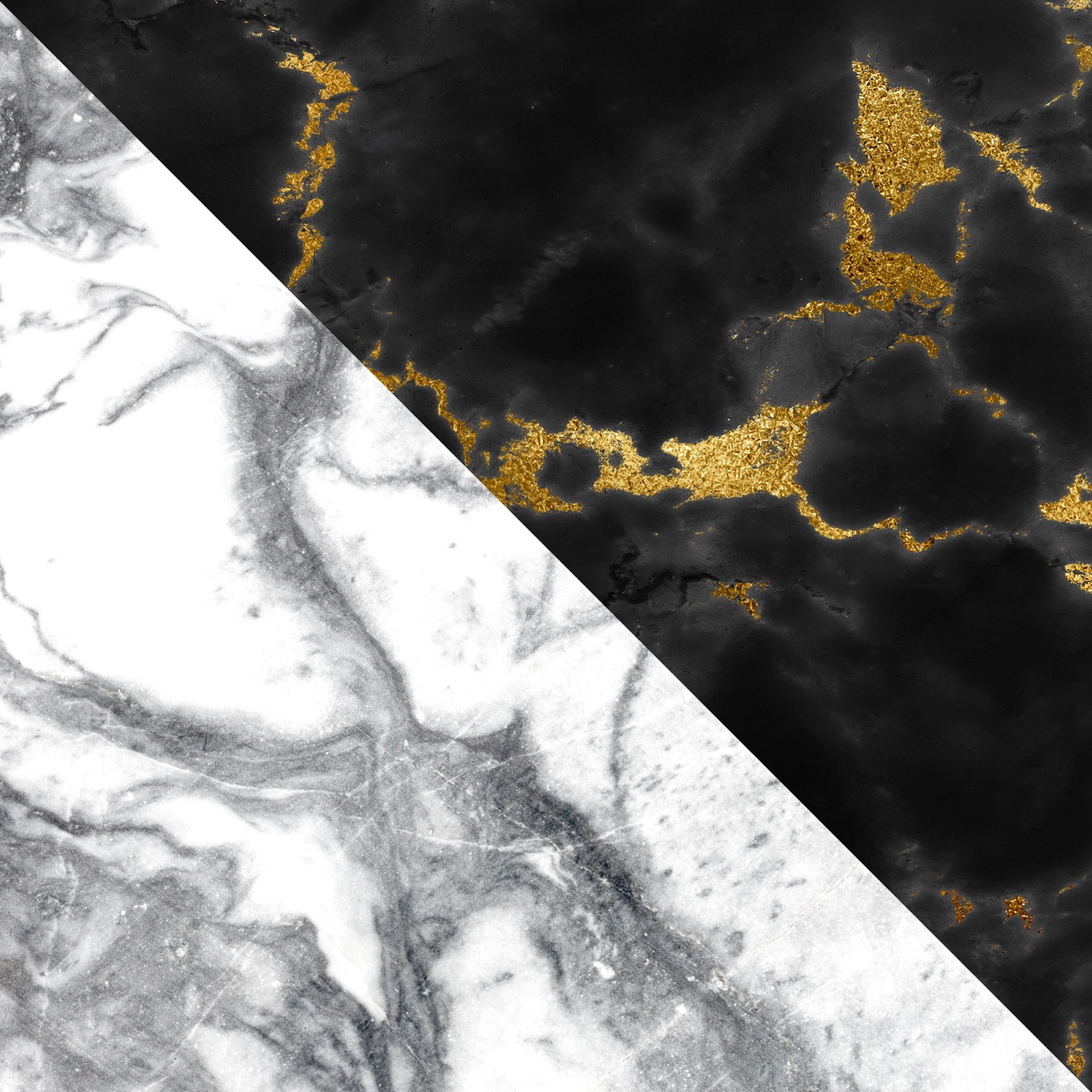 Marble Gold Split — white Nintendo Switch skin