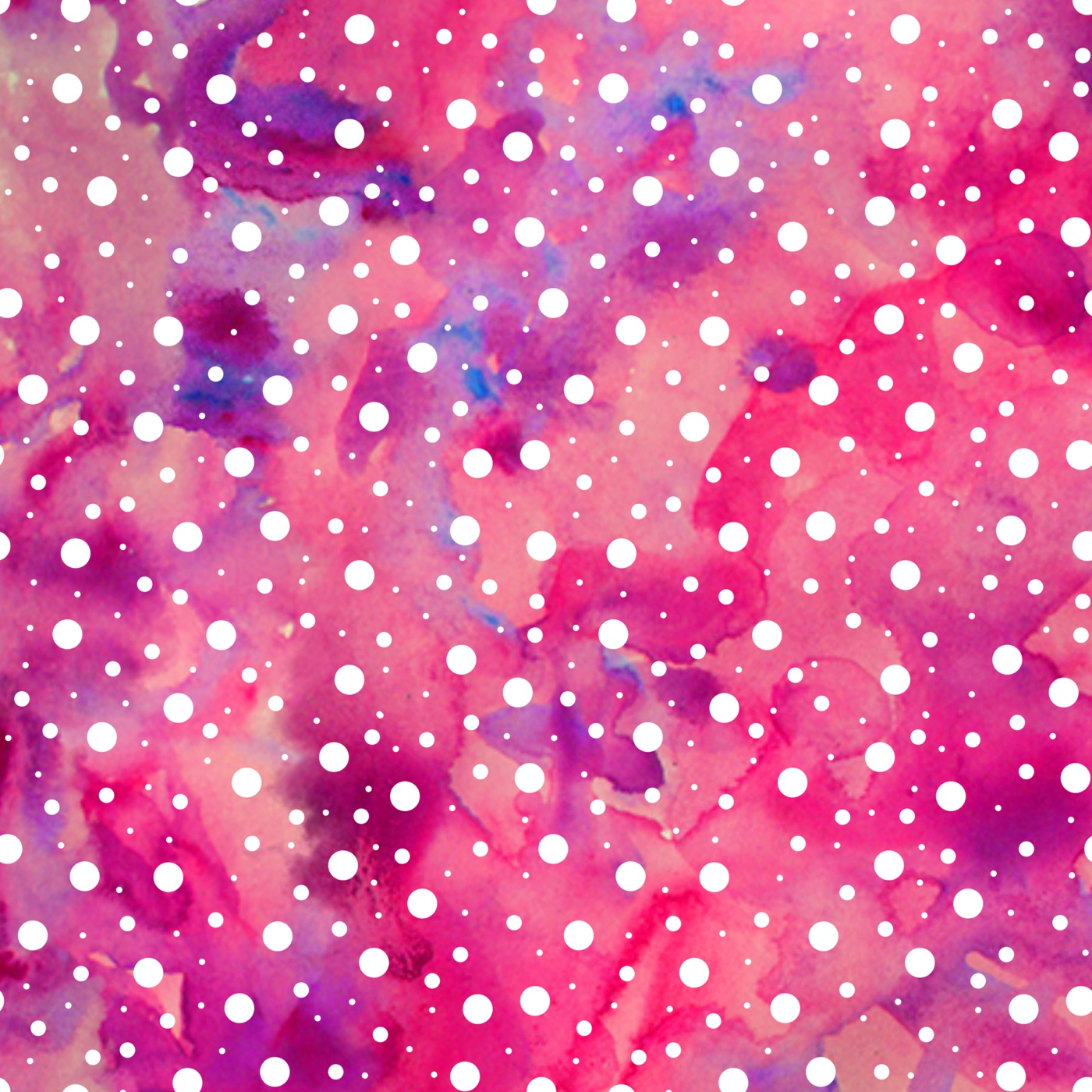 Pink Watercolor Dots — white Steam Deck skin