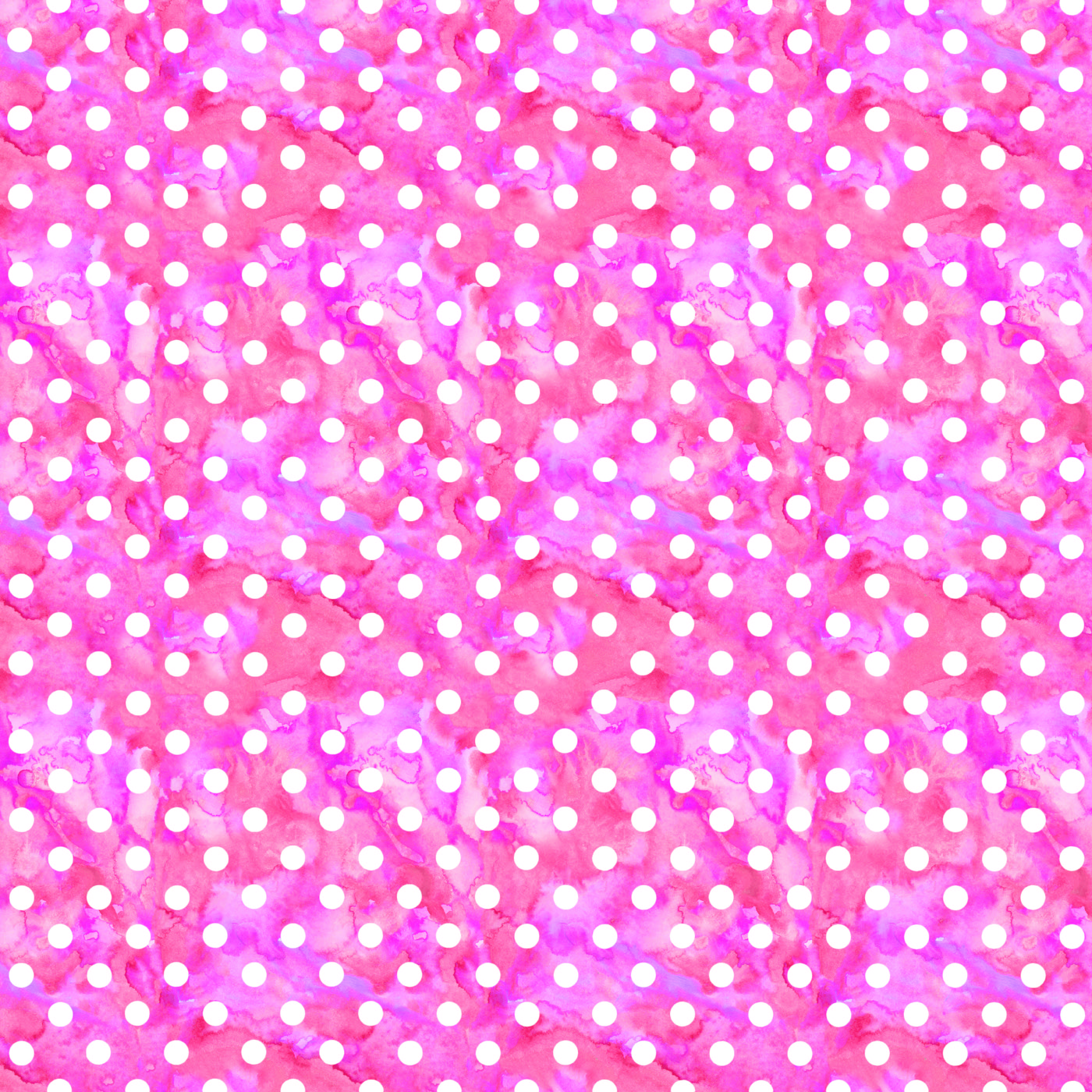 Pink Watercolor Dots — kawaii iPhone skin