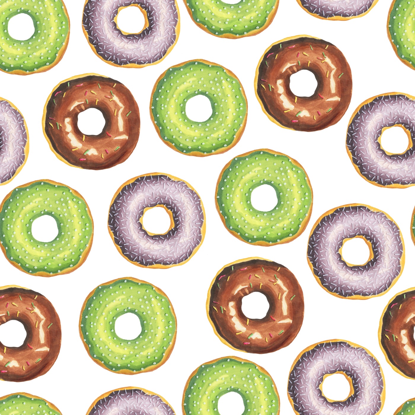 Donut Delight — lavender Kindle skin