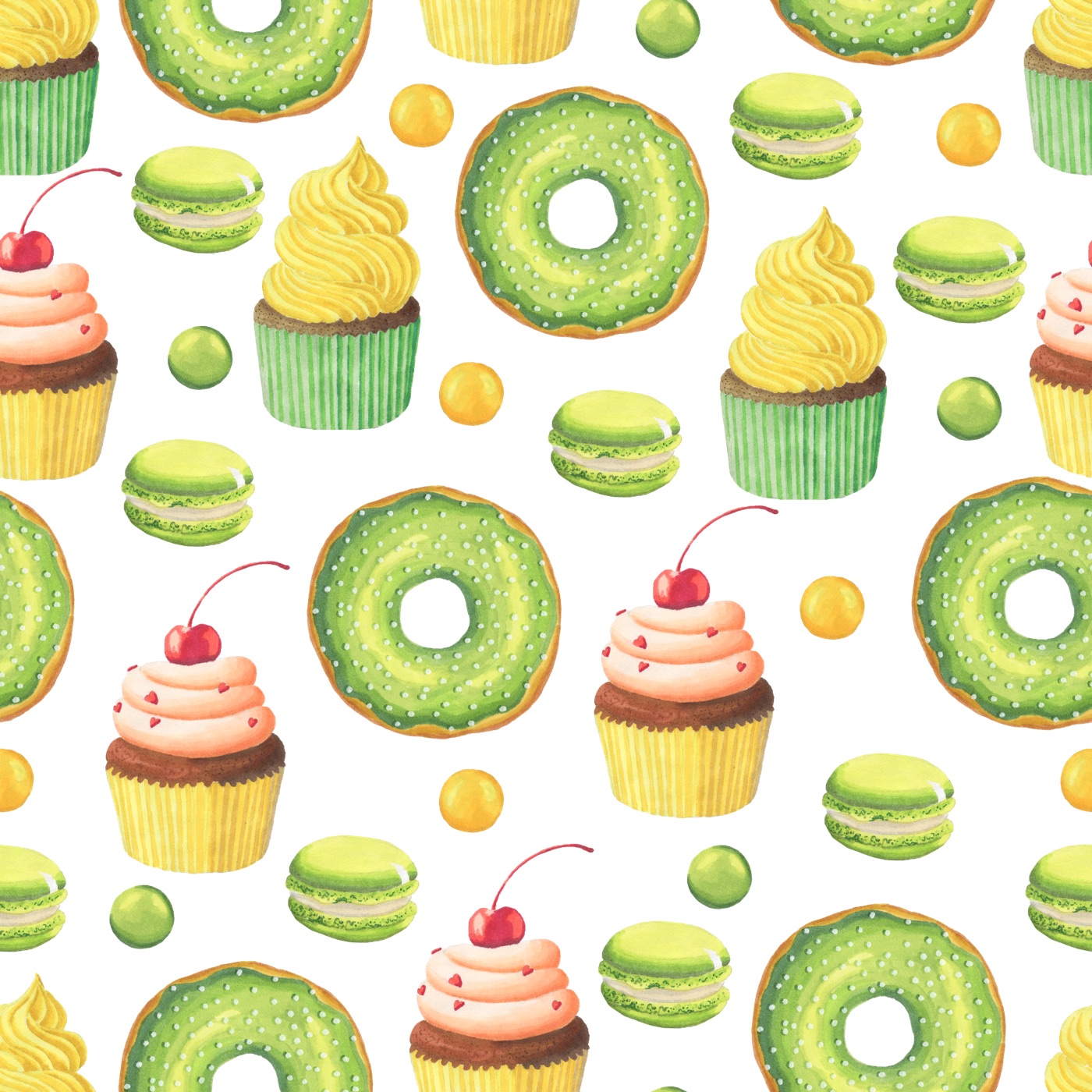 Sweet Green Treats — yellow iPhone skin