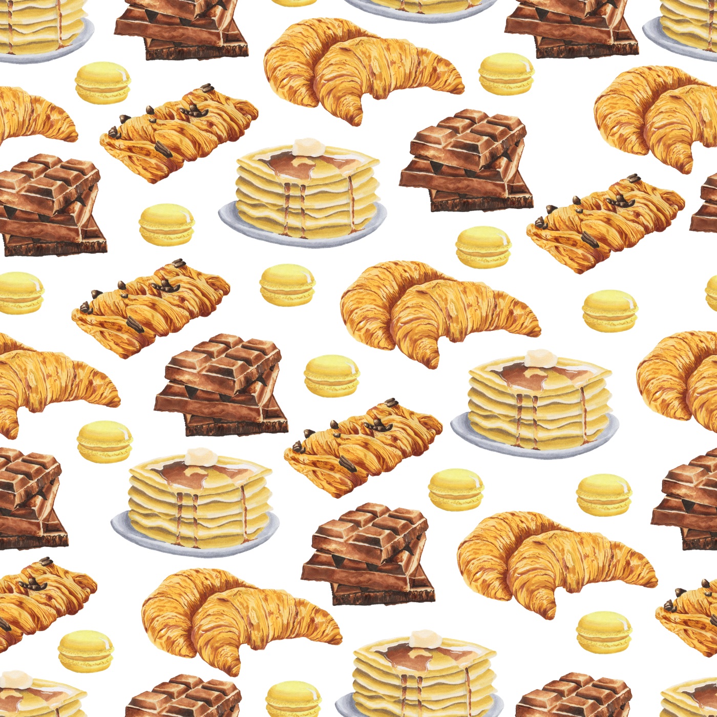Bakery Treats Galore — yellow Kindle skin