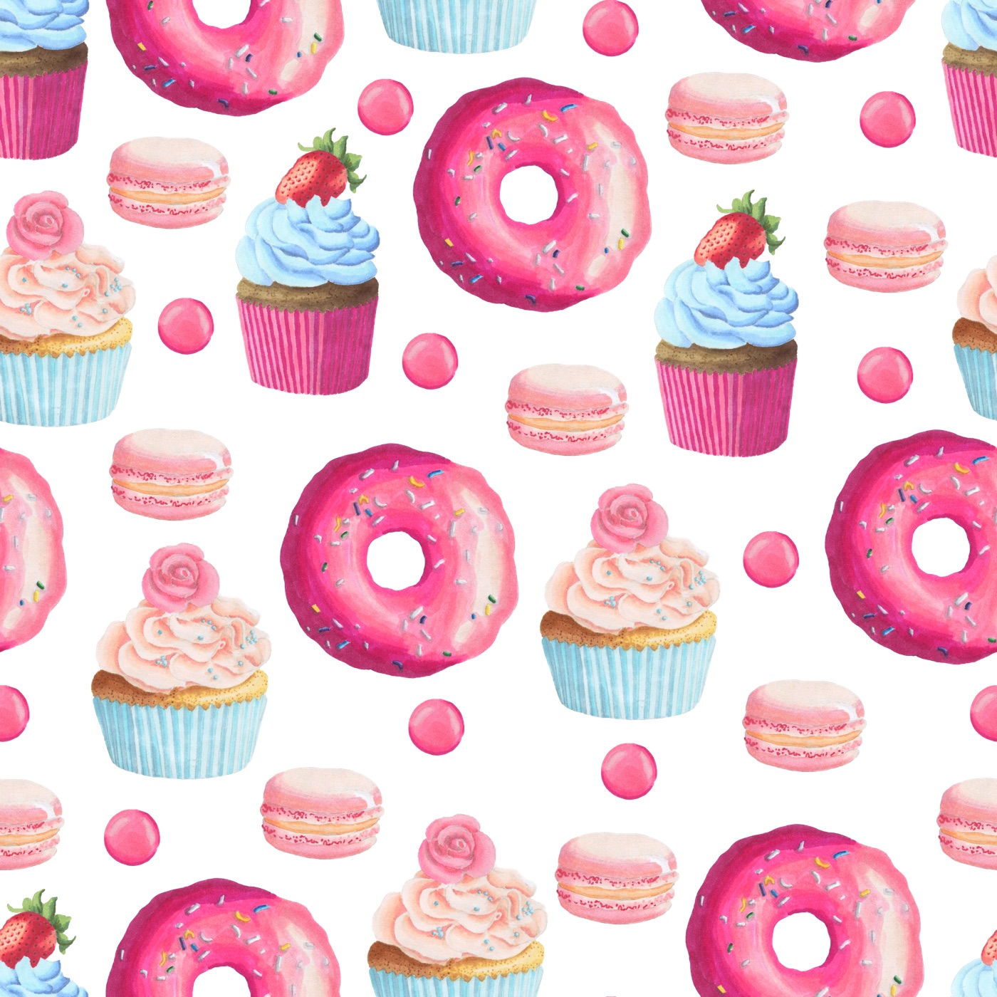 Yummy Bakery Treats — sky blue Steam Deck skin